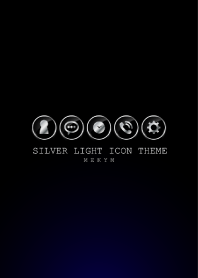SILVER LIGHT ICON THEME -NAVY-
