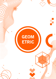 Flat Geometric Blaze Orange