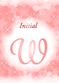 W-Initial-Flower-Red