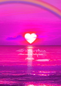 恋愛運上昇 Pink Heart Sunset