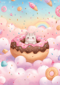 Cute fat cat round body_55