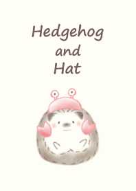 Hedgehog and Hat* -crab- beige
