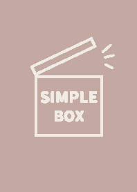 SIMPLE BOX【PINK GRAY】