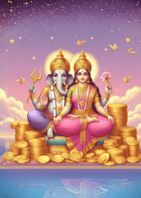 พระพิฆเนศและพระแม่ลักษมีนำโชค 09