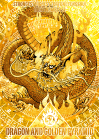 Dragon and golden pyramid Lucky number52