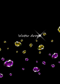 Water drop -Yellow & Purple-