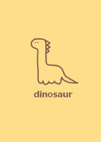 simple dinosaur (yellowbeige)JP