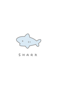 可愛的鯊魚 - white