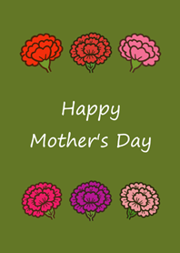 Carnations for Mom(Matcha green)