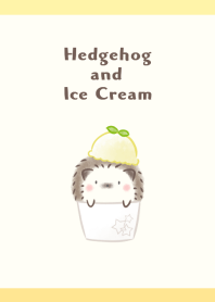 Hedgehog and Ice cream -lemon-