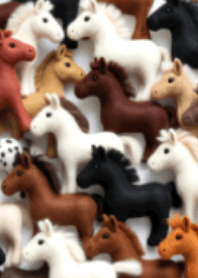 午年♥馬の羊毛フェルトぬいぐるみ