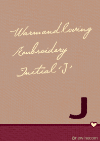 ウォーム アンド ラビング 刺繍「J」