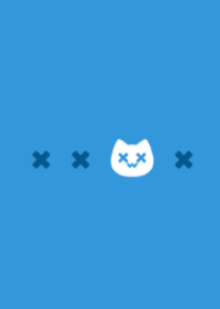 funny cat(blue&white2)