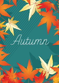 Folhas de outono com design escandinavo