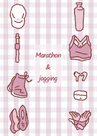 Marathon & jogging(beige and pink)