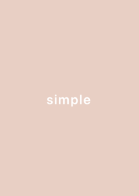 pink beige  simple