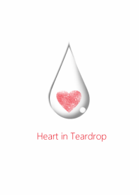 Heart in teardrop