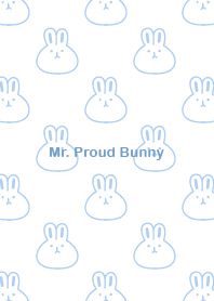 Mr. Proud Bunny - Blue