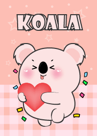 I Love U Cute Pink Koala Theme