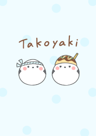 Shimaenaga and Takoyaki -blue- dot