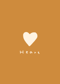 Camel and off-white. Hearts.