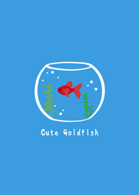 ah! Cute goldfish!(Sunny blue)