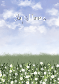 ท้องฟ้าและดอกไม้