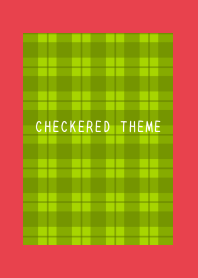 YELLOW GREEN CHECKERED THEMEj-RED