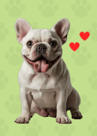 French Bulldog Theme Green 04