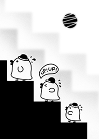 Duck! UP UP! - White (bw5)