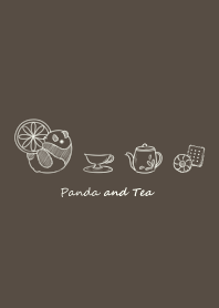Panda and Tea* -brown-