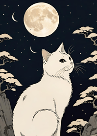 Cat under the Moon 5A824e