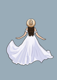 หญิงสาว ผู้มีความสุข