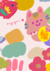 Bright and pop auspicious theme