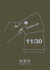 誕生日色 11月30日 シンプル