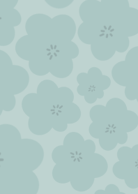 淺藍-可愛簡約花朵圖樣 (sosocreative)