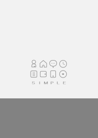 シンプル(ホワイト グレー)V.1004
