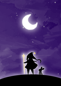 Starry Mina witch & rabbit (Azalea)