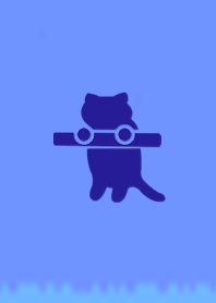 Pictogram of a cat with a stick