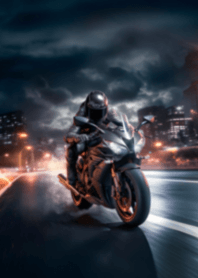 Big bike in the night