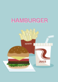 ハンバーガー＊ blue green