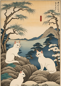 Ukiyo-e A Bunch of Cats fd4F1e