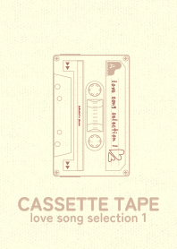Cassettetape_love BRN gold