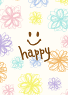 Watercolor floral smile-17-