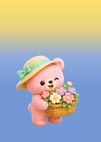 Blooming Bear Blue & Yellow