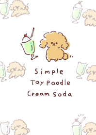 ทอยพุดเดิ้ล ครีมโซดา สีขาวฟ้า