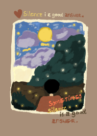 Silence is a good answer