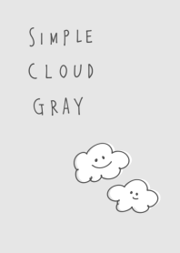簡單的雲灰色