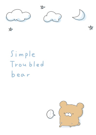 simple Troubled bear.