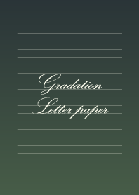 Gradation Letter paper - Green 3 -